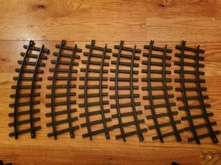 Vintage 13 " Bright Curved Train Track Musical Christmas Express 183 - Set 6