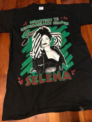 Vintage 90s Selena Quintanilla Bootleg Rap Tee T - Shirt “we Miss You”