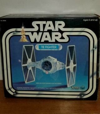 Vintage 1978 Kenner Star Wars Tie Fighter W/box Insert Stickers Complete