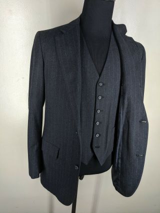 Brooks Bros.  Vintage USA Golden Fleece Wool Suit with Vest 3 Btn 1 Vent 43 Long 4
