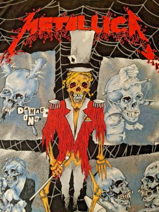 Authentic Vintage 1992 Metallica All Over Print Concert Tour Shirt Rare