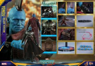 1/6 Hot Toys Marvel Guardians Of The Galaxy Vol.  2 Mms436 Yondu Deluxe Ver Figure