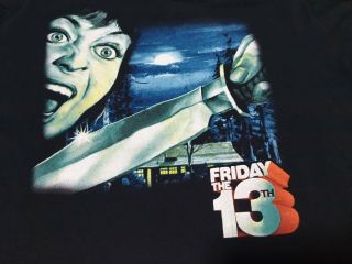 Friday The 13th Horror Movie T - Shirt,  Vintage Rare Jason Voorhees Double Sided