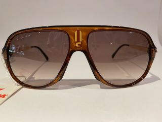 Nos Vintage Carrera 5547 11 Brown Tortoise Aviator Sunglasses
