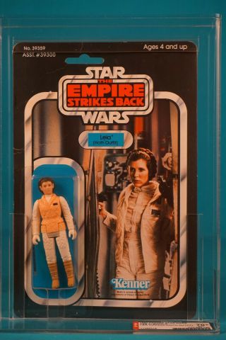 Star Wars Afa 70,  Esb Princess Leia Organa Hoth Outfit 41 B - Vintage Moc Carded
