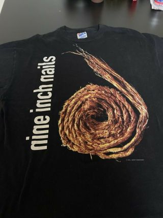 Xl Vintage 1995 Nin Nine Inch Nails Further Down The Spiral T - Shirt,  Worn Once