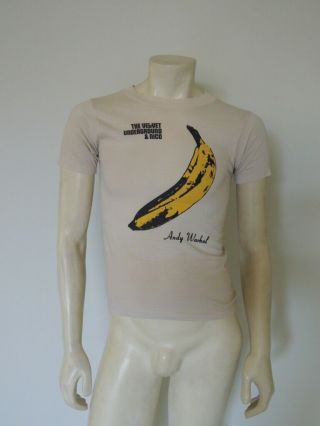 Vintage 1980s The Velvet Underground & Nico Andy Warhol Tee Shirt Size Xs