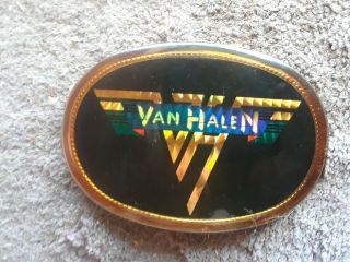 Vintage 1978 Van Halen Pacifica Belt Buckle Nm
