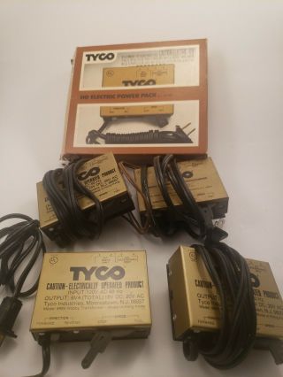 4 Vintage Tyco Ho Scale Electric Power Pack Model 899 One In Orig Box 120 Volts