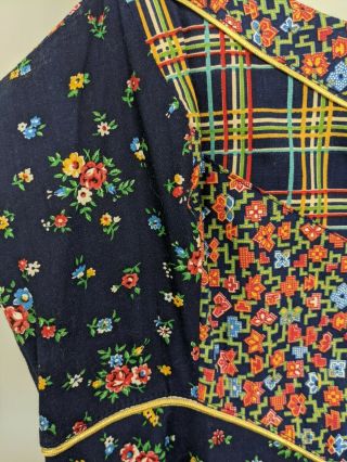Vintage 70s GUNNE SAX praire dress maxi patchwork floral Size 9 small 5