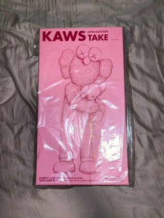 Kaws Medicom PINK Kaws Take Vinyl Figure IN HAND 4