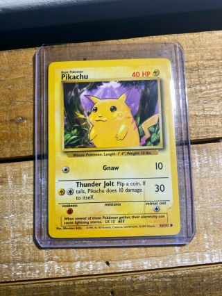 1st Edition Pokemon Pikachu 58/102 (psa 10?)