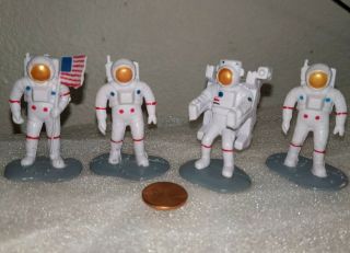 Astronaut Action Figures U.  S.  A.  Moon Landing Resin Toys 1.  25 "
