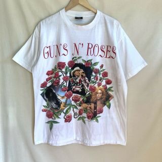 Vintage 1993 Guns N Roses Gnr Brockum Skin N Bones T Shirt Sz Xl Two Sided