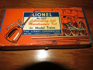 Antique Lionel No.  927 Lubricating And Maintenance Kit