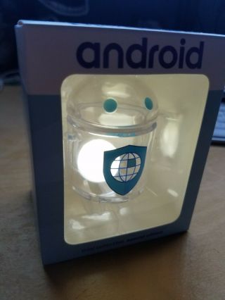 Android Mini Collectible Transparency Comes From Within Rare Google Edition Glow