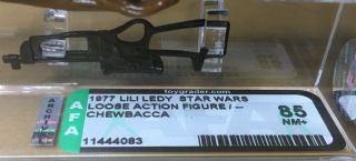 Star Wars Vintage Chewbacca LILI LEDY BLACK CROSSBOW AFA 85 NM, 5