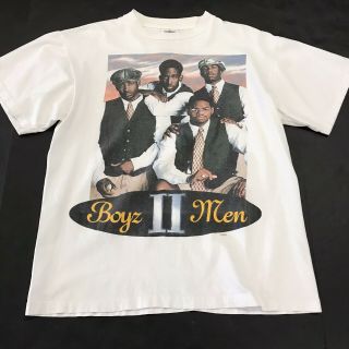 Vintage 90s Boys Ii Men Around The World Tour T Shirt Size L