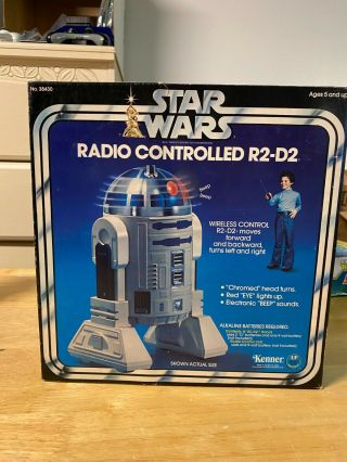 Vintage Star Wars Radio Controlled R2 - D2 - 1978 Kenner Toy - With Opened Box
