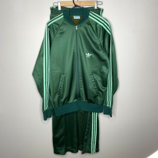 Vintage 80s Adidas Atp Keyrolan Track Suit Jacket Pants Hip Hop Green Large Usa