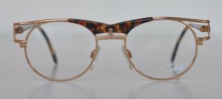 Cazal Vintage Eyeglasses - Nos - Model 244 - Col 735 - Gold,  Marble Amber,  Brown