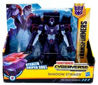 Transformers Cyberverse Shadow Striker Action Figure Age 6,  Hasbro