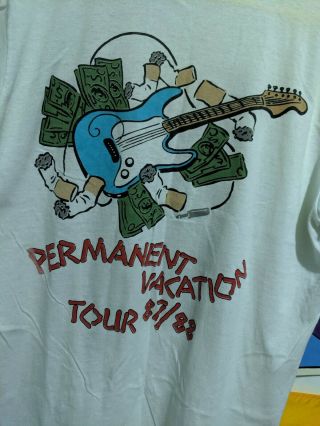 Aerosmith Permanent Vacation 1987/88 Single Stitched Tour T Shirt Size XL, 6