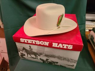 Vintage Stetson 4x Beaver Cowboy Hat Size 7 1/4 Nra Limited Edition,  Box Jrep