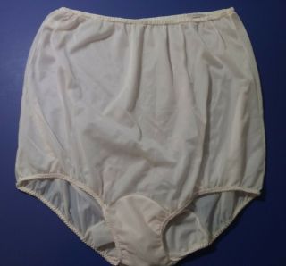 Vintage Van Raalte Pink Granny Panties Sheer Nylon Size 7 Sissy