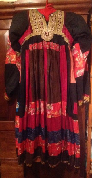 Antique Afghan Dress - Exceptional Size Small
