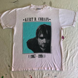 1994 Kurt Cobain Rip T - Shirt 21x27 Rare Nirvana Bootleg Memorial Vintage Grunge