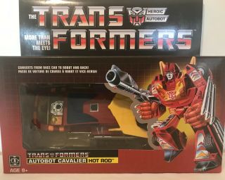 Transformers G1 Reissue Autobot Cavalier Hot Rod Walmart Limited Edition 8,