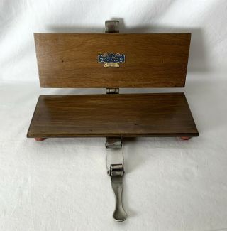 Vintage Wooden Watts Premier Tie Press Patent No.  242809 C1940 