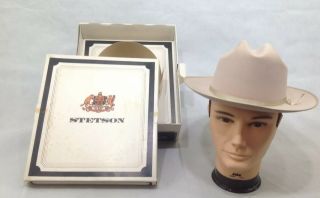 Mister President Vtg.  Lbj.  (fedora) I Bought This Hat In This Stetson Box W3