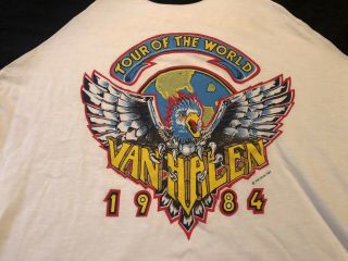 Vintage Van Halen 1984 Tour Shirt Large Unworn