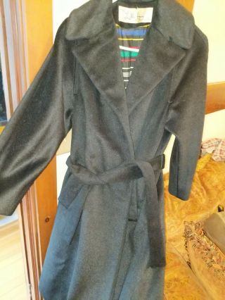 Vintage Lilli Ann Paris San Francisco Wool Coat Black