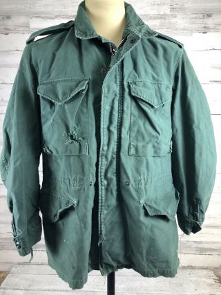 Vintage 1968 M - 1951 Aggressor Field Jacket Army Sateen Ag Green 255 M?