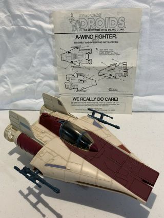 Vintage Star Wars Droids A - Wing Fighter; Kenner; 1985