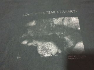 Joy Division T - Shirt,  Wave,  Love Will Tear Us Apart Order,  Ian Curtis Xl