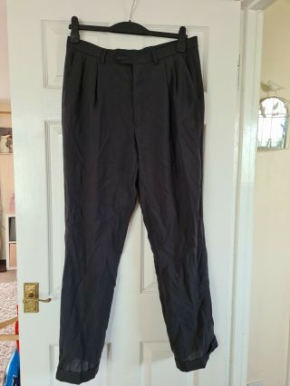 Vintage Mens St Michael M&s Trousers Waist 34 " Black
