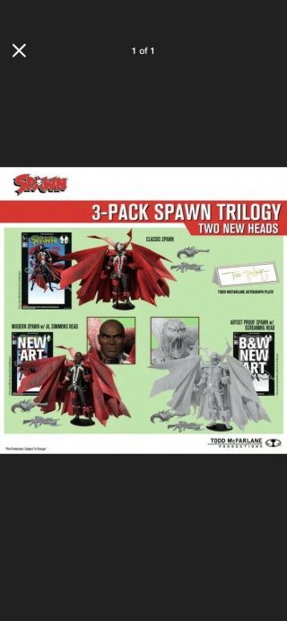 Spawn 3 - Pack Trilogy Set Mcfarlane Kickstarter Signed -