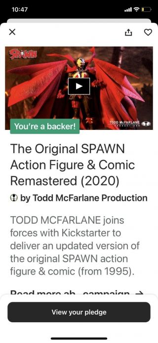 Spawn 3 - PACK TRILOGY SET McFarlane Kickstarter Signed - 3
