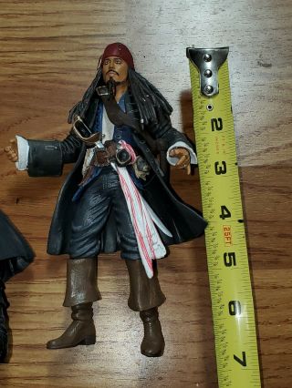 Set Of 2 Jakks Pirates Of The Caribbean Figures Captain Jack Sparrow 2