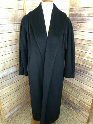 Vintage Fabulous French Woolen Lilli Ann Black Coat Blinblin Paris San Francisco