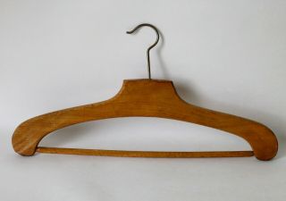Ancien Cintre En Bois - Resistant - L: 42 Cm - Vintage - Tbe - Wooden Hanger (10