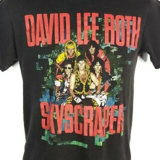 David Lee Roth T Shirt Vintage 80s 1988 Skyscraper Tour Made In Usa Size Medium