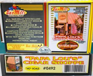 Papa Lou’s Cigar Shopper Bar Mills 0492 0882 Ho Craftsman Laser Kit O28.  16