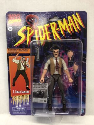Marvel Legends Vintage Spider - Man 6 " Figure Retro J.  Jonah Jameson