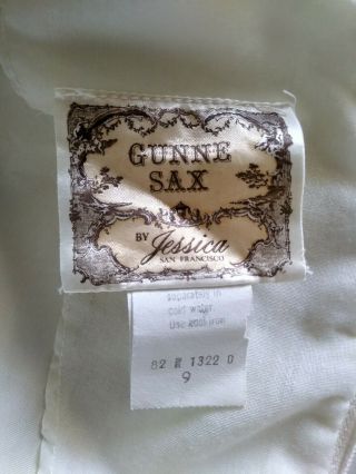 Vintage Gunne Sax Dress Maxi Prairie Embroidered Lace Size 9 6