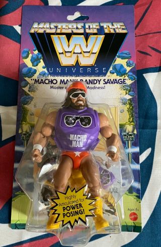 Wwe Mattel Masters Of The Universe Macho Man Wrestling Figure Toy Motu Savage